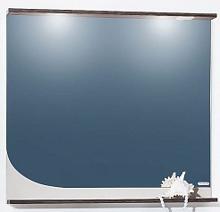 Бриклаер Зеркало для ванной Севилья 90 венге мали/песок – фотография-1
