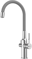 Lemark Смеситель для кухни Expert LM5083S-Gray серый/сталь