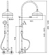 Cezares Душевая система NOSTALGIA-CD-02 со смесителем – фотография-5