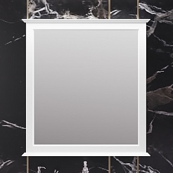 Opadiris Зеркало для ванной Кантара 85 белое матовое – фотография-2