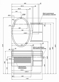 Aquanet Тумба с раковиной Опера 1-115 L с ящиком черная (169658) – фотография-4