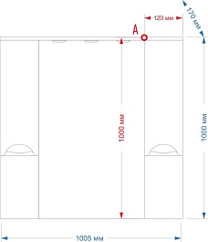 Misty Мебель для ванной Орхидея 105 белая – фотография-7