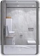 Mixline Мебель для ванной Честер 60 белая/бетон – фотография-26