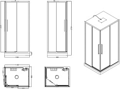 Esbano Душевая кабина Muse 120x90 ESM-129CKR L – фотография-17