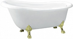 BelBagno Акриловая ванна BB04-ORO, ножки BB-LEG-LION-ORO – фотография-1