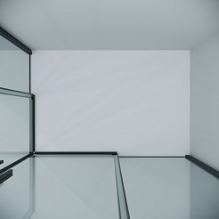 Grossman  Душевой уголок Galaxy 100x80x195 профиль черный матовый стекло прозрачное – фотография-7