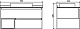 Comforty Тумба с раковиной Прага 90 T-Y9378 подвесная дуб белый – картинка-15