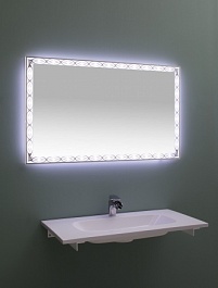 De Aqua Мебель для ванной Лонг 140, зеркало Тренд – фотография-6