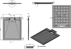 Esbano Душевой поддон Luxe 100x80 ESP-LX108G серый матовый – фотография-5