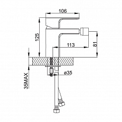 Iddis Смеситель для биде MIRRO MIRSB00I04 – фотография-2