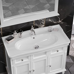 Opadiris Мебель для ванной Кантара 105 белая матовая – фотография-5
