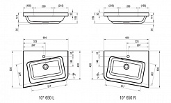 Ravak Тумба с раковиной 10° 65 L белая – фотография-6