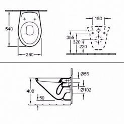 Villeroy & Boch Унитаз подвесной Omnia classic 76821001 – фотография-2