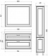 ASB-Woodline Тумба под раковину Прато 100 белый/патина серебро – картинка-15