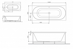 Am.Pm Акриловая ванна Bliss L 180х80 ARB – фотография-2