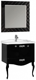 Акватон Мебель для ванной Венеция 90 черная – фотография-1