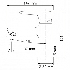 WasserKRAFT Смеситель Vils 5603 для умывальника – фотография-4