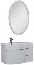 Aquanet Мебель для ванной Сопрано 95 L с ящиком белая (169440) – фотография-1
