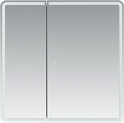 Aquanet Зеркальный шкаф Оптима 70 белый – фотография-2