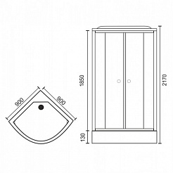 Royal Bath Душевая кабина RB 90HK6-BT-CH – фотография-4