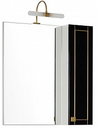 Aquanet Мебель для ванной "Честер 75" черный/золото – фотография-5
