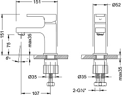 Lemark Смеситель для раковины Aura LM0606CH хром – фотография-2