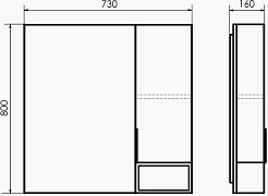 Comforty Мебель для ванной Франкфурт 75 75EMB подвесная дуб шоколадно-коричневый/черная – фотография-19