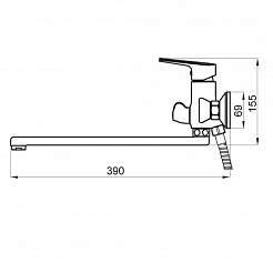 Raiber Смеситель для ванны Zinger R1504  – фотография-2