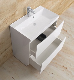 BelBagno Мебель для ванной напольная MARINO 600 Bianco Lucido – фотография-7