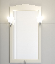 Opadiris Зеркало для ванной Атрия 55 слоновая кость – фотография-1