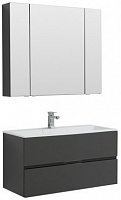 Aquanet Мебель для ванной Алвита 100 серый антрацит