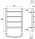 Point Полотенцесушитель электрический П4 500x600 PN04156E хром – фотография-8