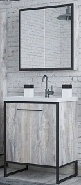 Corozo Мебель для ванной Айрон 70, черный/антик – фотография-1
