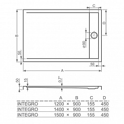 Roltechnik Душевой поддон "INTEGRO 1400" – фотография-3