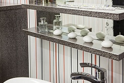 Sanflor Мебель для ванной Румба 82 венге, патина серебро – фотография-4