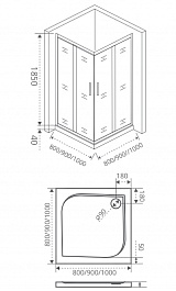 Good Door Душевой уголок INFINITY CR -100-G-CH – фотография-2