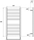 Point Полотенцесушитель электрический Меркурий П8 500x800 PN83158BE черный – картинка-10