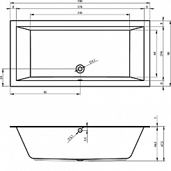 Riho Акриловая ванна LUGO 190х90 R – фотография-3