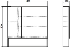 Comforty Мебель для ванной Никосия 80Н дуб темный – фотография-19