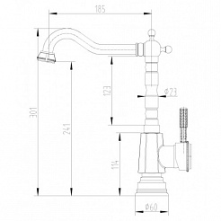 Lemark Смеситель Jasmine LM6605B для кухни – фотография-2