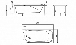 Kolpa San  Акриловая ванна String BASIS 180х80 – фотография-2