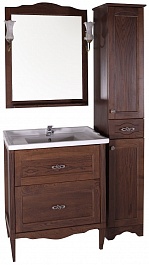 ASB-Woodline Зеркало для ванной Римини Nuovo 60 антикварный орех, массив ясеня – фотография-3