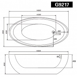 Gemy Акриловая ванна G9217 – фотография-5