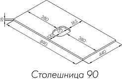 Акватон Мебель для ванной Либерти 90 Mila 50 белая/дуб эльвезия – фотография-15