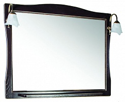 ASB-Woodline Зеркало для ванной Модена 105 орех, массив ясеня – фотография-1