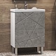 Vigo Мебель для ванной Geometry 2-500 белая/бетон – картинка-15